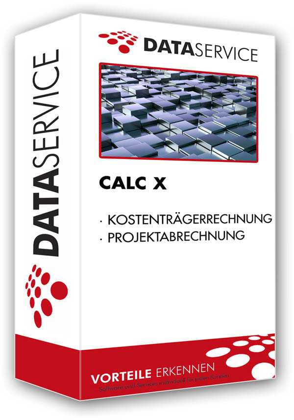 Software Data Service - CALC X Kostenträgerrechnung Projektabrechnung